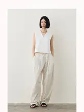 The insense クラシックストライプデザインのパンツ【立体裁断・ウエストゴム】
