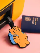 可愛いデザインの旅行用タグ【肥満トラ・ネームタグ・バッグチャーム】