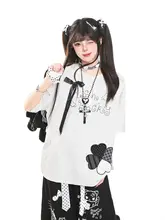 Tシャツ レディース 半袖 蝶結び アルファベット刺繍 韓流 ルーズ 着回し 大人可愛い カジュアル 夏