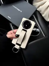 HONOR Magic V3用 レザー製 折りたたみスマホケース【全包カバー・スタンド機能・上質な本革・カップル向け】