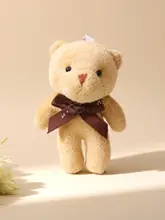 可愛らしいテディベアキーホルダー【毛糸のぬいぐるみ・子供向け】
