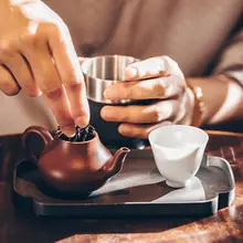 中華風銅製トレイ【レトロデザイン・果物や茶器用・おしゃれなインテリア】