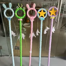 長杆マジックキャットボール【かわいいカエル付き・ペット用・インタラクティブおもちゃ】