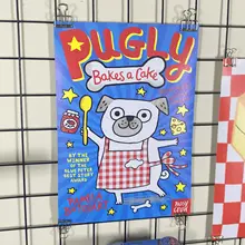 アメリカンヴィンテージ風カートゥーンデザートショップポスター【幼稚園・レストラン装飾用・子供撮影背景】