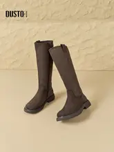 ロングブーツ レディース 裏起毛 厚底 サイドファスナー スリム 乗馬ブーツ 冬