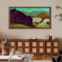 純手描きで高級感漂う中華風油絵アートパネル【レストラン用・壁掛け】