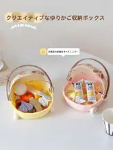 透明防塵デスク収納ボックス【小物整理・プラスチック製・化粧品・文房具用】
