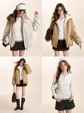 ロマンティック フェミニンデザイン レースのトリミング付き 厚手のストレッチ長袖Tシャツ