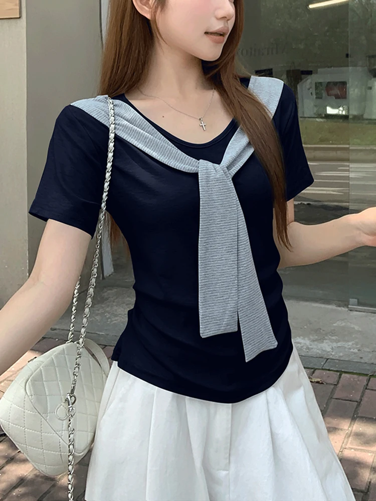 フェス ティーシャツ おすすめモデル：デザイン性のある美しいウエスト絞りのティーシャツ