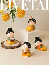 中国風デザインの唐仕女飾り物【ヴィンテージスタイル・リビング用・収納機能付き】