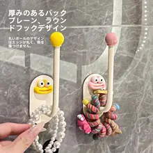 洗面所用 ヘアアクセサリー収納ラック【ヘアゴム・ヘアピン・フック付き・整理整頓に最適】