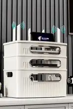 Wi-Fiルーター収納ボックス【テレビボックス・ケーブル整理・コンセント置き】