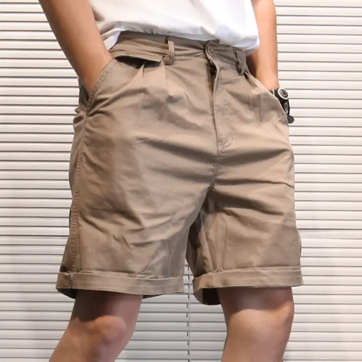 カーゴショートパンツ メンズ 夏用 薄型 ゆったり 無地 ヴィンテージ