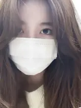 おしゃれな夏用マスク【クリームホワイト・独立包装・カラーブロックデザイン】