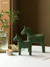 北欧風デザインの木製馬型オブジェ【インテリア装飾・リビング・テレビ台用】