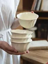 陶器ボウル デザートボウル 家庭用 ご飯ボウル デコレーションスタイル