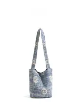 レトロ風刺繍トートバッグ【女性用・ショルダーバッグ・高級感】