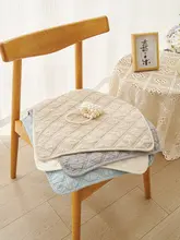 キルティング加工の全棉製食卓椅子用クッション【四季対応・滑り止め付き・薄型】