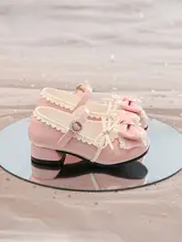 女の子用 プリンセス風 小さな皮靴【秋用・ロリータスタイル・柔らかいソール】