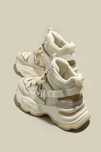 加絨厚底内増高雪地靴【保温・小柄向け・カジュアルデザイン】