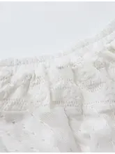 ボヘミアン風の立体花モチーフ付きレース不規則デザインのスカート【女性用・ロングスカート】（セットアップ対応）