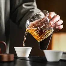 手作り 高温耐性 厚型ガラス急須【家庭用・分茶器・茶海】