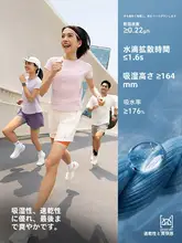 Tシャツ レディース 半袖 接触冷感 速乾 通気性 UVカット スリム 着回し アウトドア ランニング フィットネス 「LI-NING」