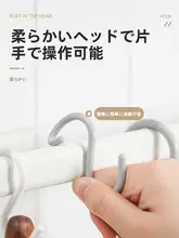 穴あけ不要のS型フック【浴室用・壁掛け・ソフトヘッド・バッグ・帽子用】
