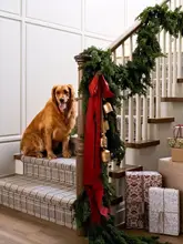ノーフォークパインのクリスマスリース【ドアハンガー・クリスマス装飾用・リビング用】
