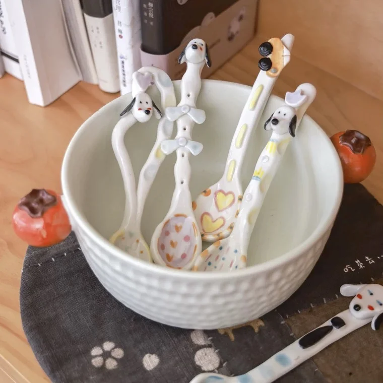 陶器コーヒースプーン 手作りデザイン おしゃれなプチギフトに最適