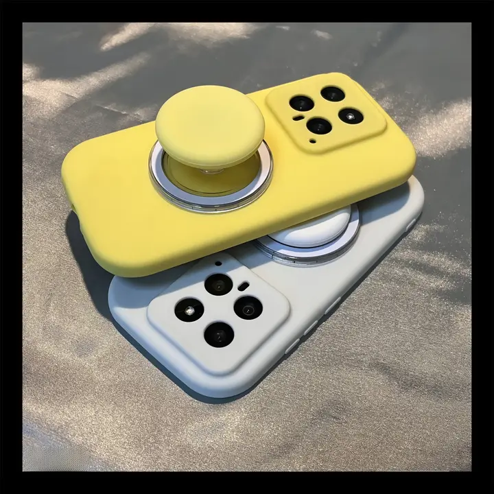 スマホケース Realme用 シリコン 耐衝撃 エアクッション フルカバー マグネットスタンド 無地 シンプル 「Realme」