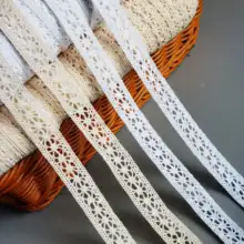 1.5cm幅のコットンレース飾り用フリル生地【手作りDIY・カーテン素材】
