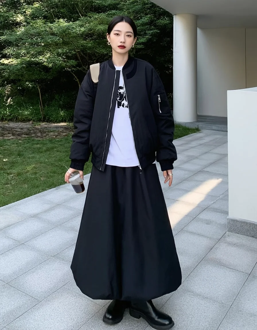 ジャンパースカート コーデ 2026春 完全ガイド　レギンス・ブラウス・ショートパンツの組み合わせ術
