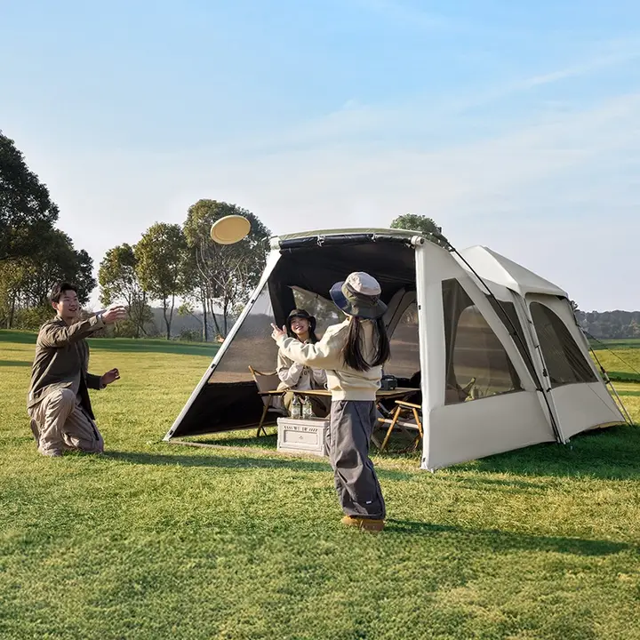 Naturehike 一室一厅公園用テント【アウトドア・速開き・拡張キャノピー付き】