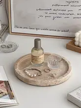 北欧風 デコレーショントレイ【化粧品・香水・ジュエリー収納用・石製】