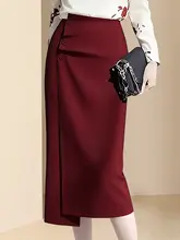 プリントシャツとスカートの2点コーディネート【夏用・軽やか・女性用】（セットアップ対応）