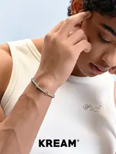 KREAM カラフルハートデザインビーズブレスレット【男女兼用・カジュアル・ペアアクセサリー】