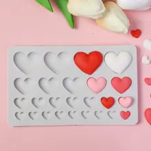 ハート型チョコレートケーキ型【シリコン製・バレンタインデコレーション・DIYツール】