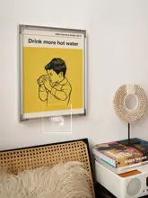 ユニークなデザインの90年代風 Bauhausスタイル アートポスター【イラスト・壁掛け装飾用】