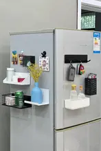冷蔵庫用 磁石式収納ラック【保鮮膜収納・キッチン調味料ホルダー・穴あけ不要】
