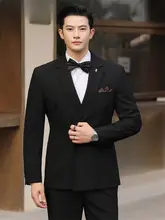 ダブルブレストスーツジャケット【ビジネス・ストライプ・フォーマル】（セットアップ対応）