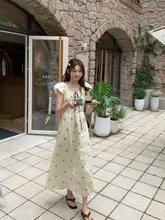 夏の小柄向けデザイン長袖ワンピース【気質溢れるスタイル】