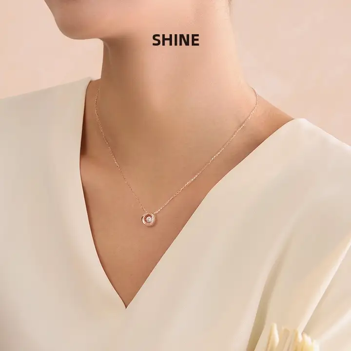 エレガントな印象のS925銀製ネックレス【女性用・軽やかで高級感・万能デザイン】