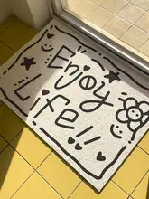 耐汚れ・洗濯不要の玄関マット【カット可能・滑り止め付き・シンプルデザイン】