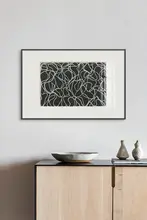 モダンな白黒の壁掛けアート【インダストリアルスタイル・抽象デザイン・オフィスや書斎に最適】