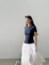 極上の柔らかさのコットンプリーツスカート【ウエストゴム・美シルエット】（セットアップ対応）
