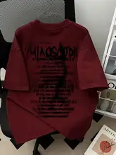 夏用コットンTシャツ【プリントデザイン・半袖・ストリートスタイル】
