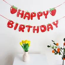 子供用誕生日デコレーションバナー【アルファベットデザイン・パーティー用・フォトプロップス】