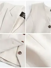 秋用オシャレ杏色スーツ【シンプルで洗練されたジャケット・ベスト・スラックス】（セットアップ対応）