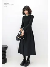 フィット感抜群のニットパッチワークドレス【ウエストシェイプ・シンプルコーデに最適】